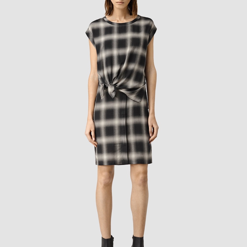 All Saints Henry Check Shirt Dress